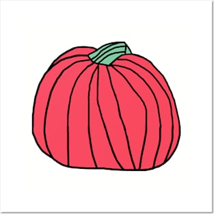 Big Red Pumpkin Posters and Art